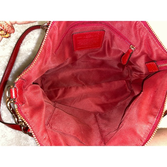SOLD Red Coach Crossbody Bag - Picture 6 of 8